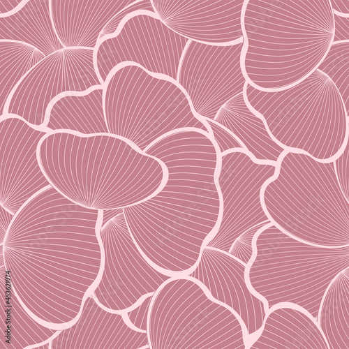 Abstract seamless background. Monochrome ornament in pink colors.