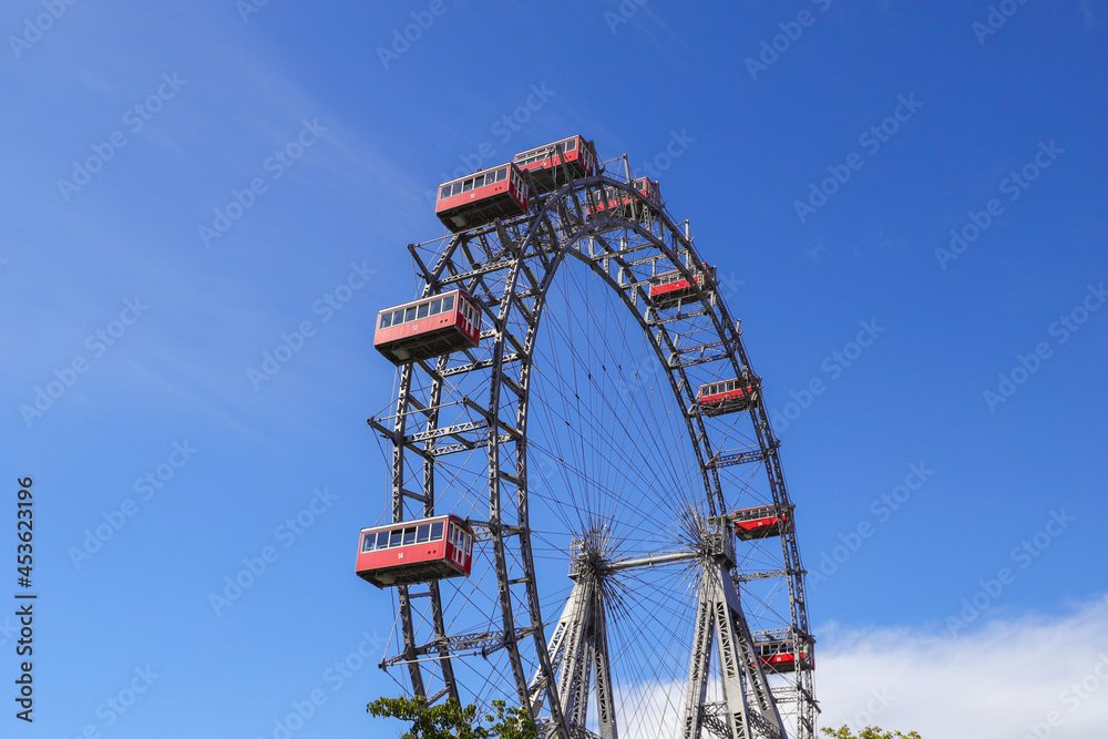 The ferris wheel in Prater Park, Vienna - Austria