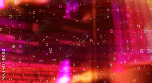Futuristic Digital Technology Vector Background. Cyber Attack, Ransomware, Malware, Scareware Concept
