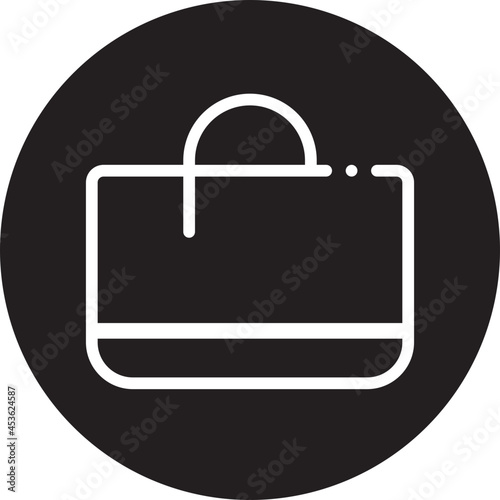 shopping bag glyph icon