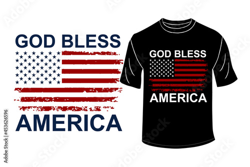 God Bless America T-Shirt Design