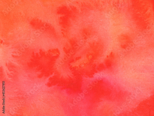 Abstract watercolor background. Burst of pink and orange blended backdrop