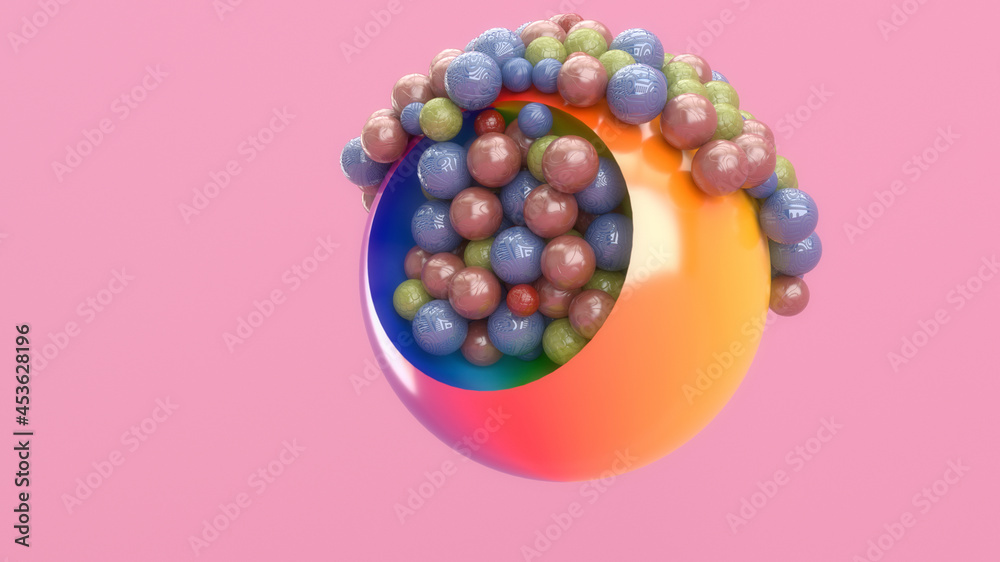 3d render. Abstract sculpture background 3d render. Abstract sculpture background