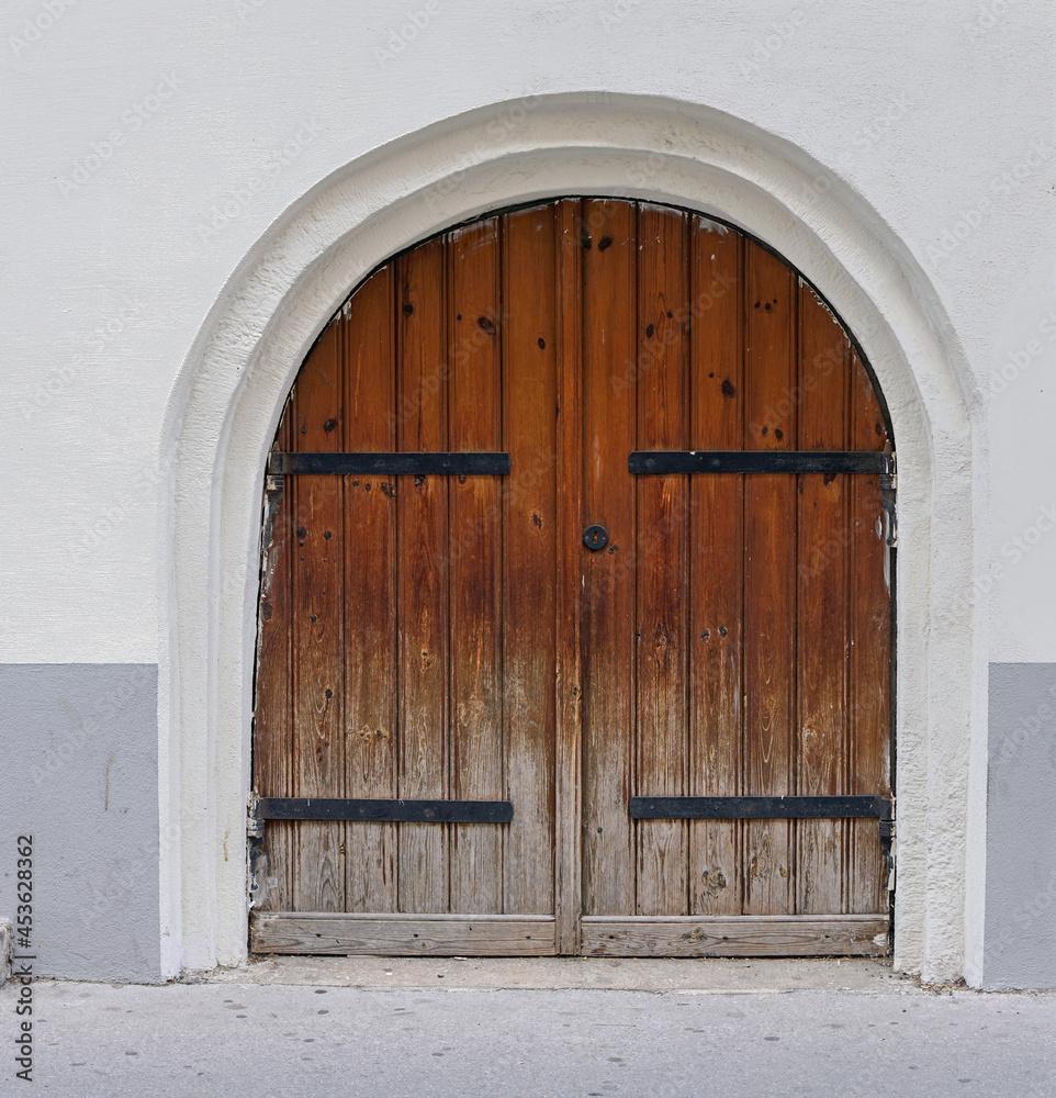 Old arch door