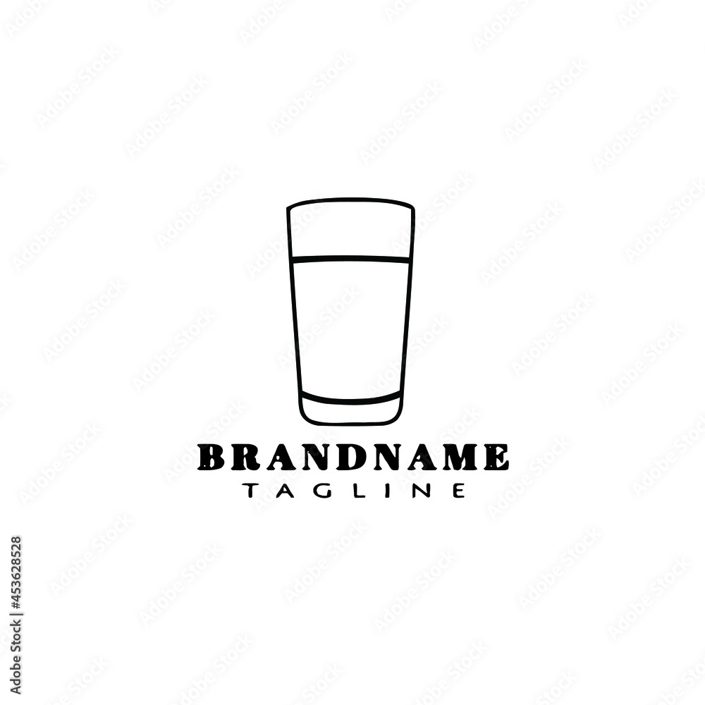 glasses logo cartoon template black icon isolated cute illustration glasses logo cartoon template black icon isolated cute illustration