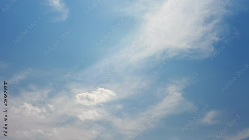 Fast moving fluffy clouds on blue sky. Time lapse. Windy weather. Majestic cloudscape.
Fast moving fluffy clouds on blue sky. Time lapse. Windy weather. Majestic cloudscape.