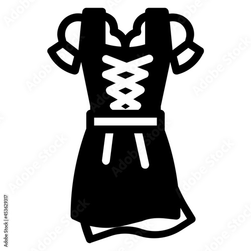 dirndl glyph icon