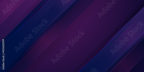 Futuristic poster cover with modern ultraviolet color. Dark purple abstract geometrical template with geometric shapes. 