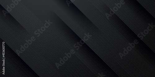 Fotografia Dark black neutral abstract background for presentation design