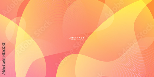 Modern fresh orange and yellow abstract business presentation background. Curves and lines use for banner, cover, poster, wallpaper, design with space for text.