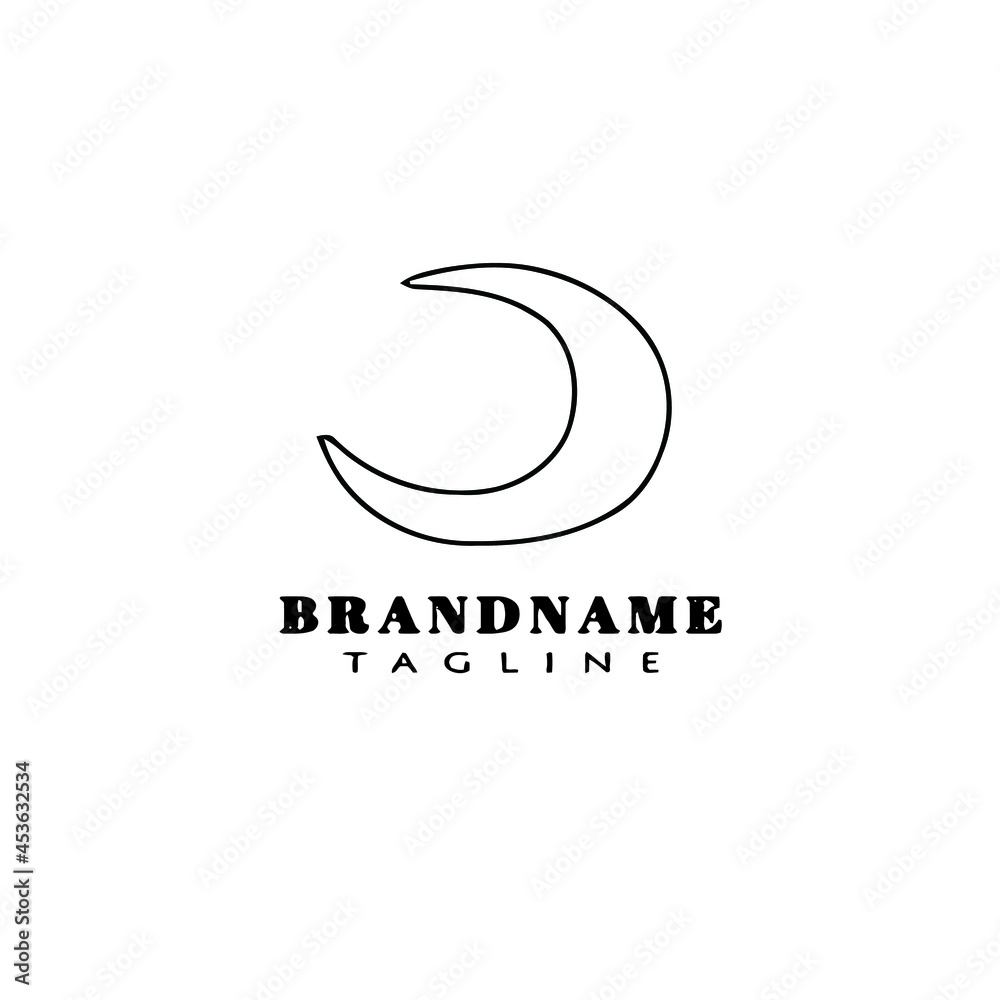 moon logo icon design template vector illustration moon logo icon design template vector illustration