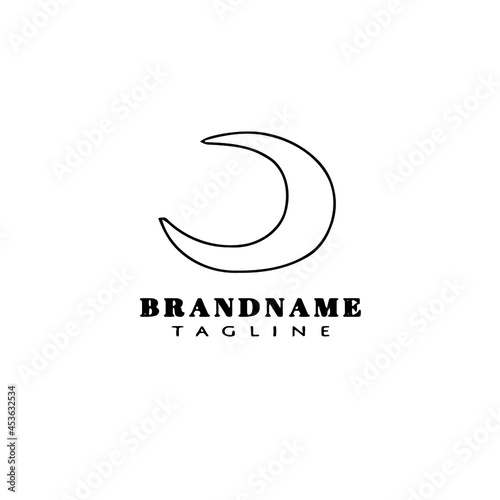 moon logo icon design template vector illustration