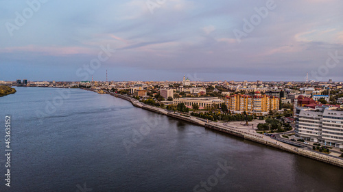 a ship on the volga in astrakhan