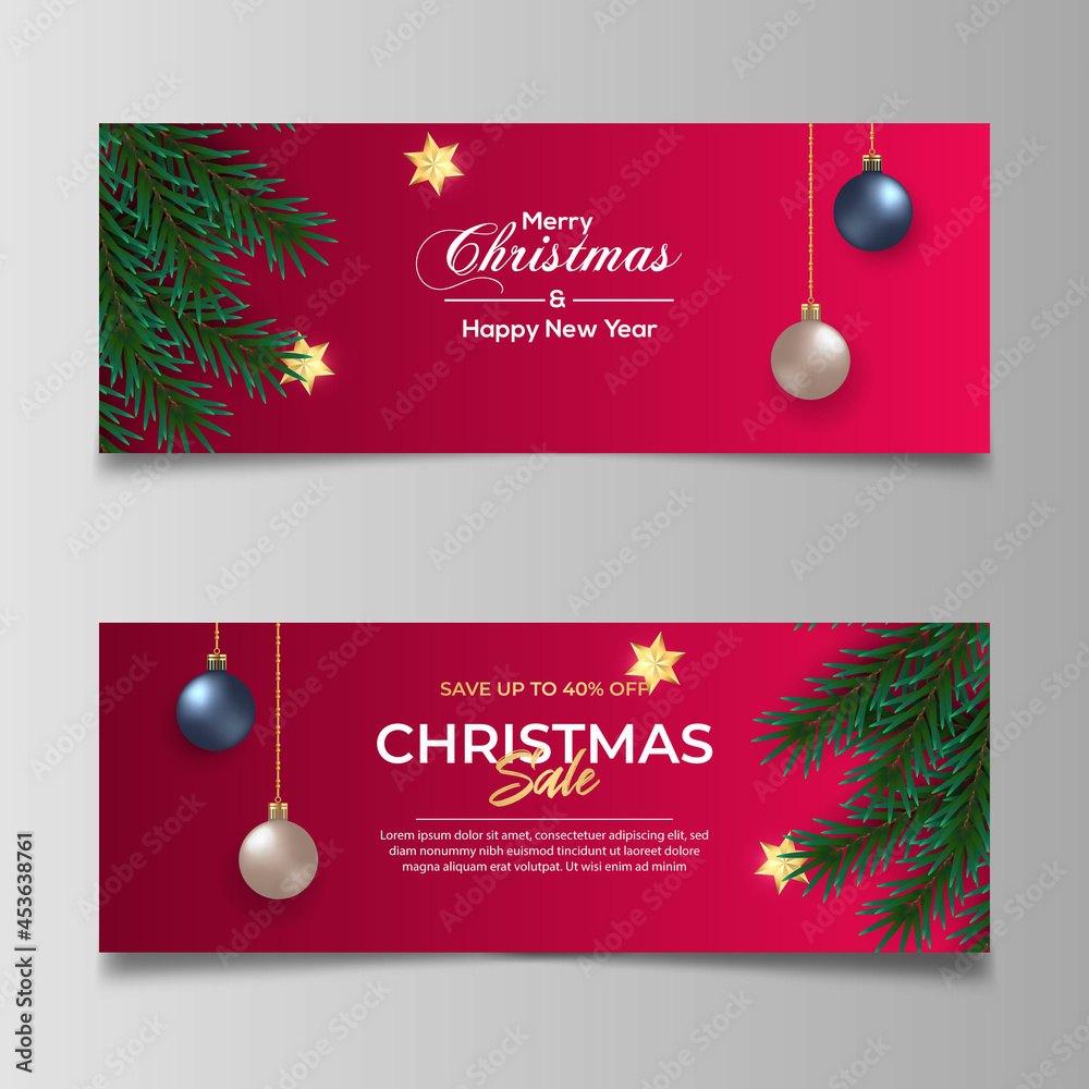 Christmas Cover Sale Photo With Red Color Concept - Copy