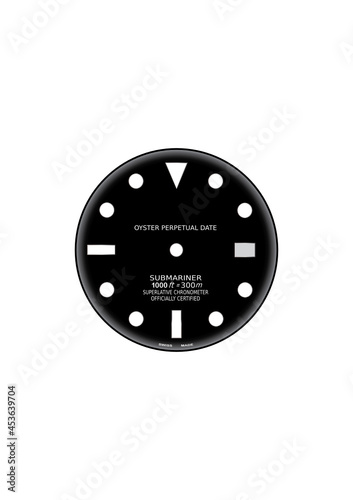 Sub Automatic Watch Black Swiss