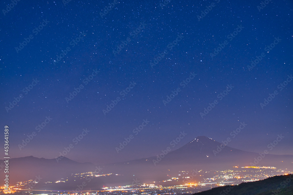 富士山の夜景