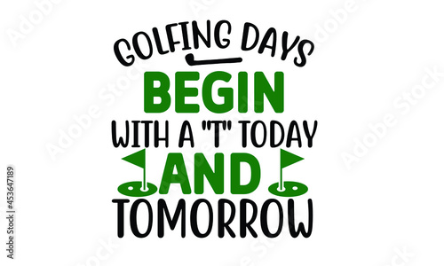 Golf SVG T shirt Design Template