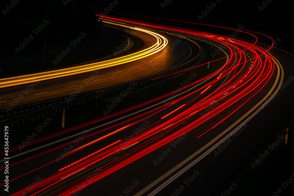lights of cars with night.
