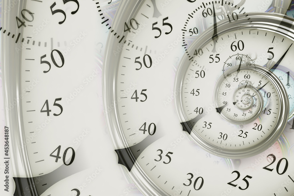 Naklejka premium Droste effect background. Abstract design for concepts related to time.