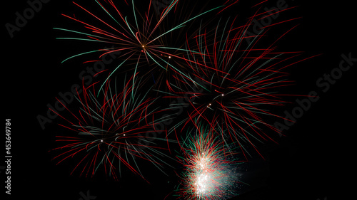 Fireworks long exposure