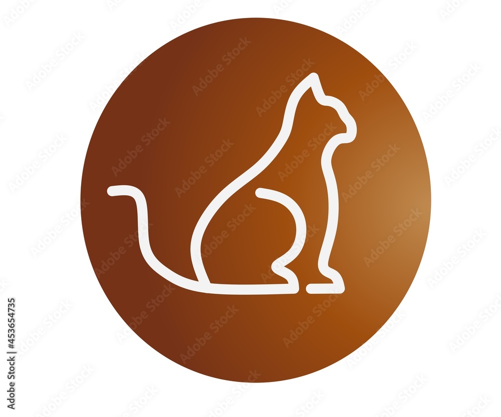 Pet cat symbol logo for your business. Pet cat symbol logo for your business.