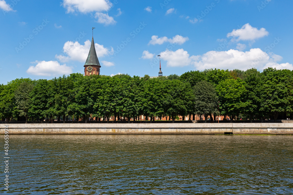 Kaliningrad city, historical center Fishing river