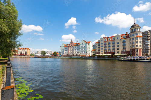 Kaliningrad city, historical center Fishing river