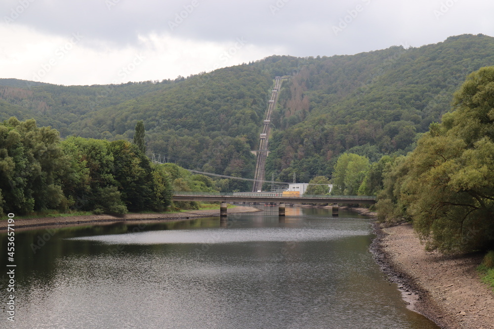 Pumpspeicherwerk Peterskopf. Druckrohrleitungen bei Hemfurth. Pumpspeicherwerk Peterskopf. Druckrohrleitungen bei Hemfurth.