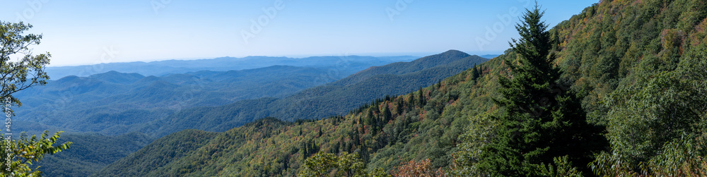 Autumn in the Appalachian Mountains Viewed Along the Blue Ridge Parkway