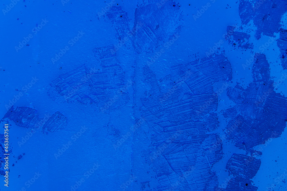fond ou arrière-plan bleu, abstrait, texture de mur de béton coloré