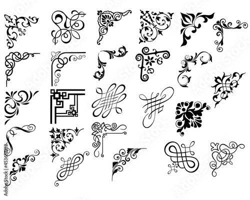 calligraphic corners