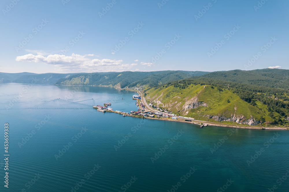 Lake Baikal is a marvelous blue jewel framed by scenic mountains and forests.