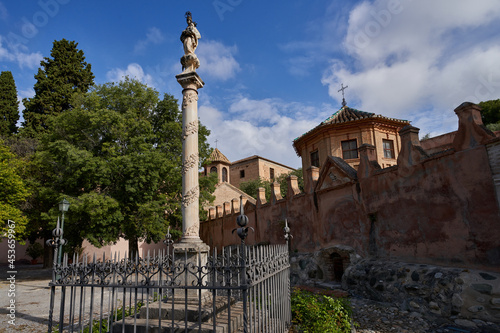 View of the Abadia del Sacromonte in the city of Granada in Spain  photo
