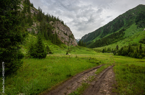 mountain road in the mountains