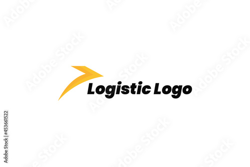 Logistic Logo For Business and Company. Modern Delivery Service Logo Template Design Vector.
