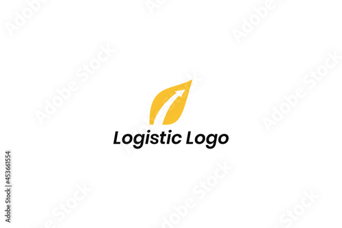 Logistic Logo For Business and Company. Modern Delivery Service Logo Template Design Vector.