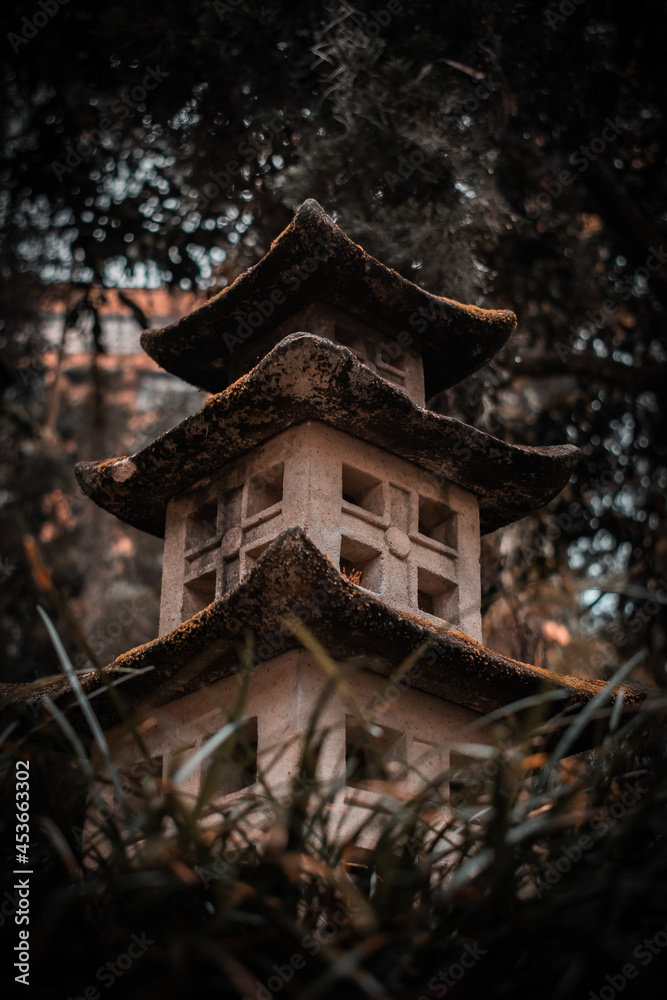 Fototapeta premium japanese lantern in the garden