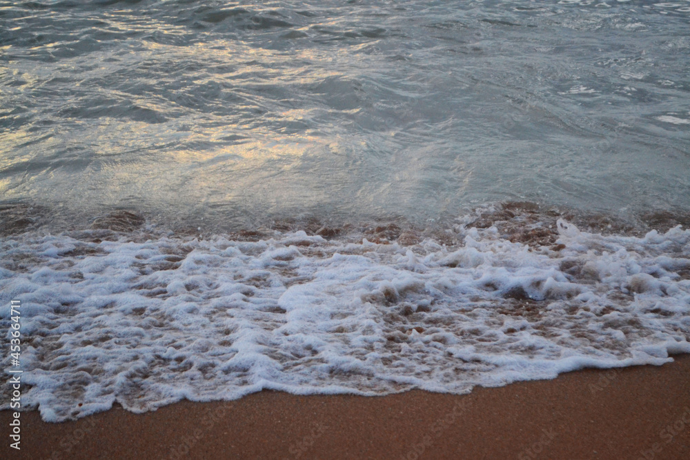 waves on the beach in the morning waves on the beach in the morning