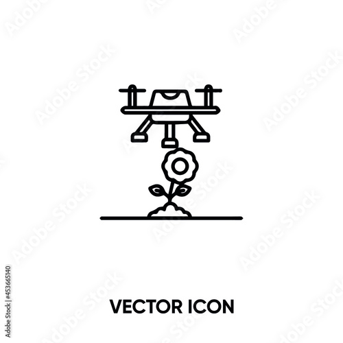 Smart farming vector icon. Modern, simple flat vector illustration for website or mobile app.Digital farming symbol, logo illustration. Pixel perfect vector graphics	
