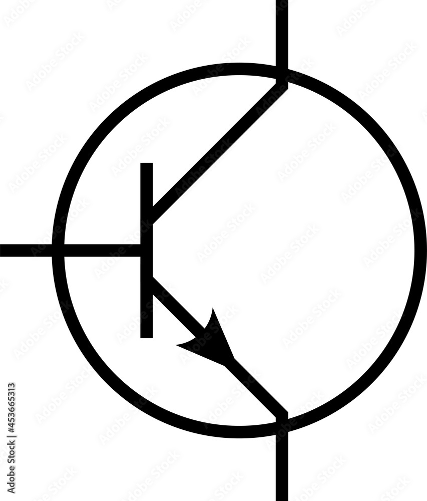 Transistor symbol vector. Electrical signs and symbols. Transistor symbol vector. Electrical signs and symbols.