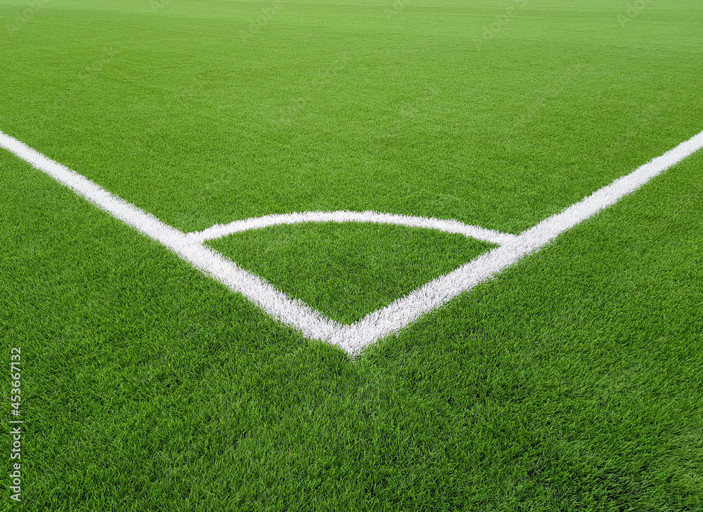 soccer floor corner, border, corner kick line, texture or pattern, source