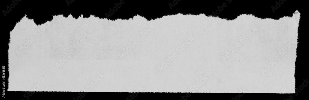 Torn paper on black