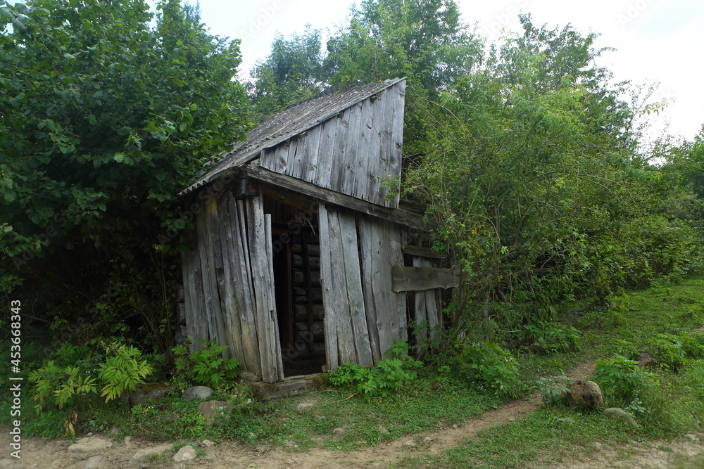 Old abandoned house in the village Old abandoned house in the village