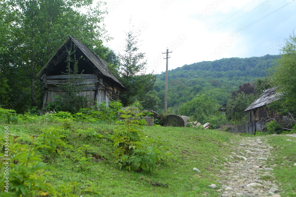 Old abandoned house in the village Old abandoned house in the village