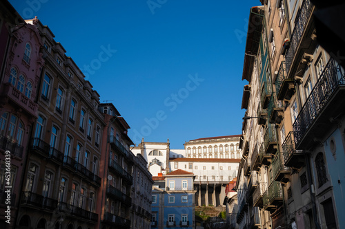 View of one of the street in historical center of Porto, Portugal. © De Visu
