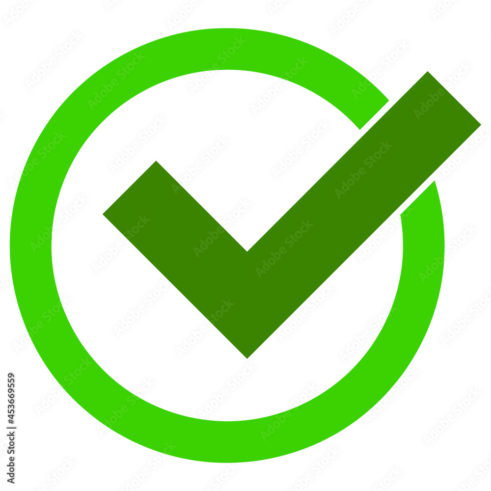 Accept vector illustration. Flat illustration iconic design of accept, isolated on a white background. Accept vector illustration. Flat illustration iconic design of accept, isolated on a white background.