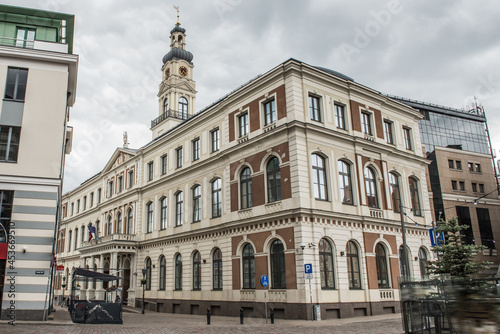 Riga City Council building, is the government of the city of Riga, Latvia © zanna_