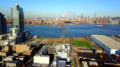 View of Midtown New York City and Williamsburg Brooklyn photo