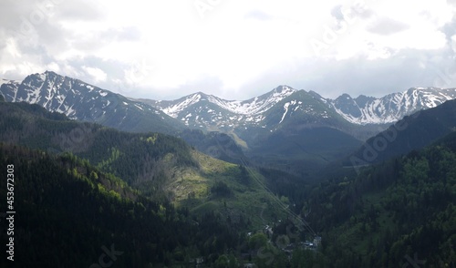 view of the mountains