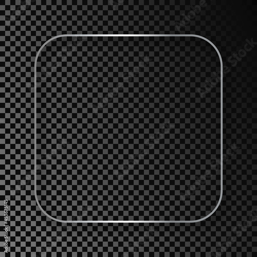 Wallpaper Mural Silver glowing rounded square frame with shadow Torontodigital.ca